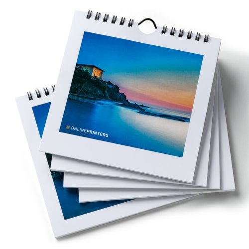 Wall calendars, 40 x 40 cm, wire-o binding, 4/4 colours 1