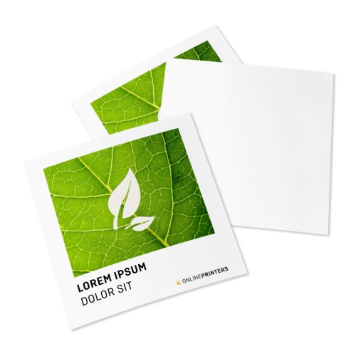 Flyers & Leaflets eco/natural paper, Small square, printed on one side 1