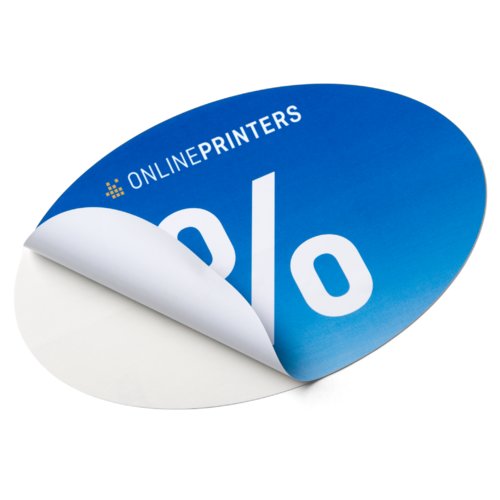 Promotional stickers, oval, 9.5 x 14.5 cm 2