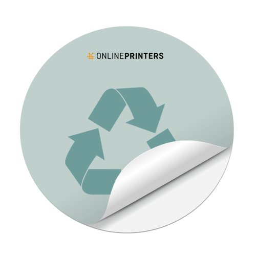 Eco-friendly stickers, round, Ø 9.5 cm 1