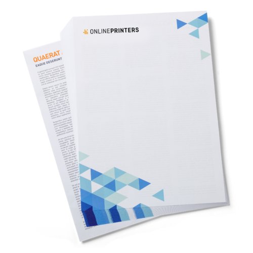 Letterheads, A5, printed on both sides 1