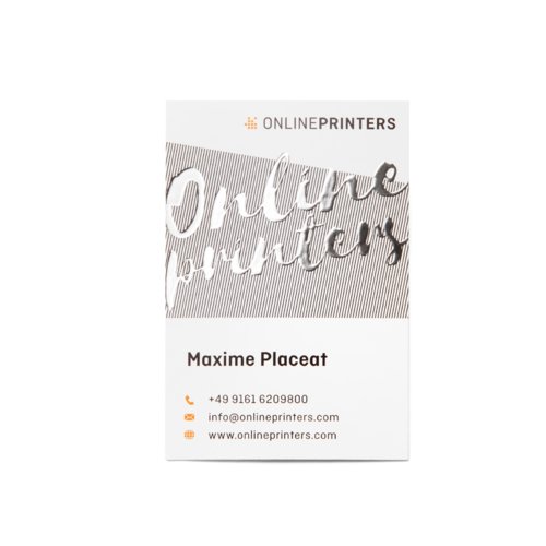 Business cards with spot hot foil stamping, 8.5 x 5.5 cm, printed on both sides 5