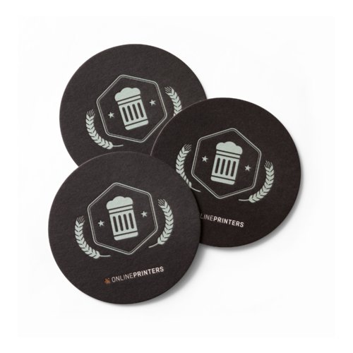 Beer mats, round, Ø 10.3 cm, 4/0 1