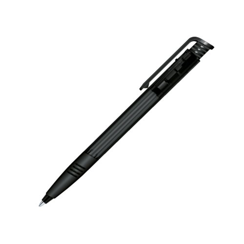 senator® Super Hit Clear Soft Grip press button pen 2