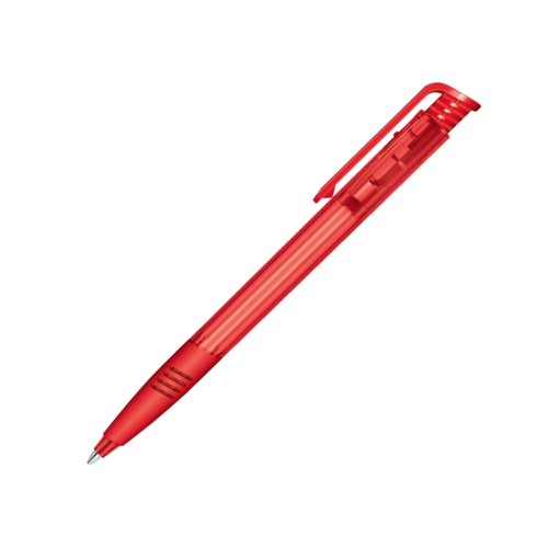 senator® Super Hit Clear Soft Grip press button pen 4