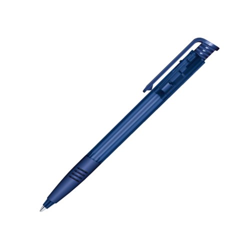 senator® Super Hit Clear Soft Grip press button pen 8