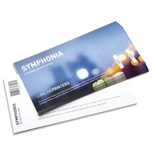 Entry Tickets (security paper), DL, printed on both sides 1