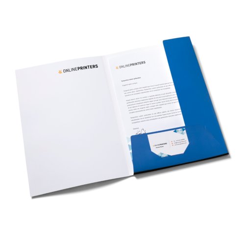 Folders with business card slits, A4 3