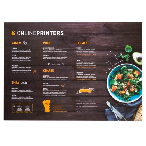 Placemats, 45 x 32 cm, printed on one side 2