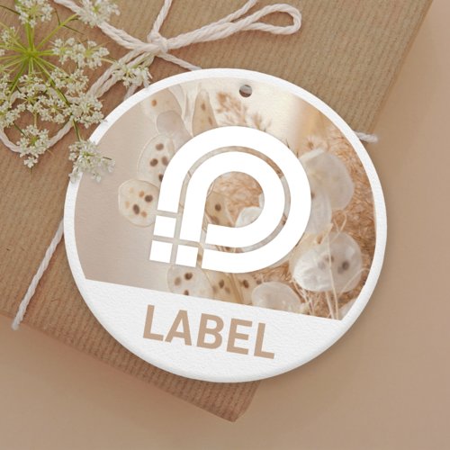 Product tags, 9.5 cm diameter, round 1