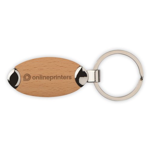 Metal-Wooden keyring Baltrum 1