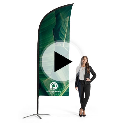 Wingflag System, incl. print, 84 x 305 cm 2