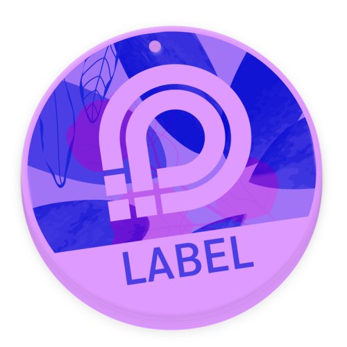Product tags with special-effect colours, Ø 14.8 cm, round 20