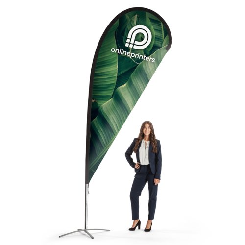 Drop Flag incl. print, 122 x 338 cm 1