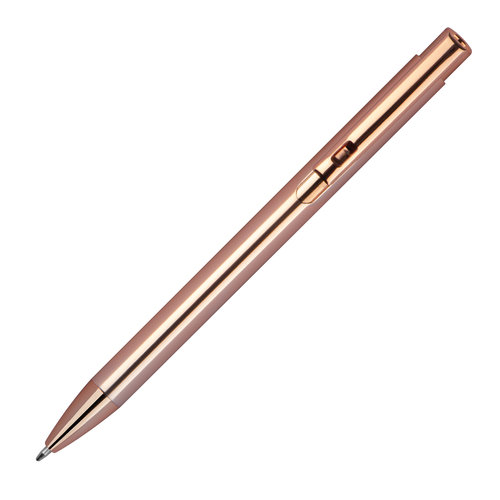 Aluminium push pen, shiny metalic Makassar 6