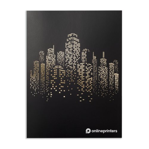 Postcards with spot hot foil stamping, A7 1