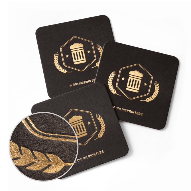 Personalized outlet beer mats