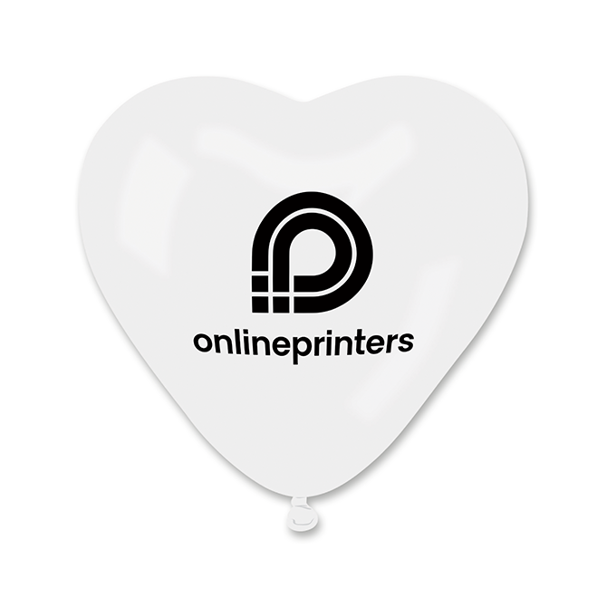 Image Heart balloons, printed on one side