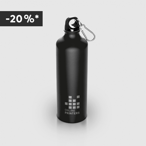 Quench that thirst: Cranford metal water bottle with engraving, 800 ml