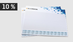 Eye-catching in the workplace:<br>desk pads