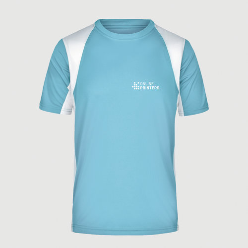 light blue / white