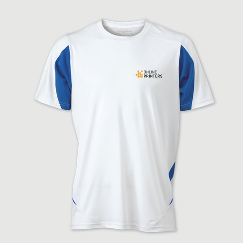 white / royal blue