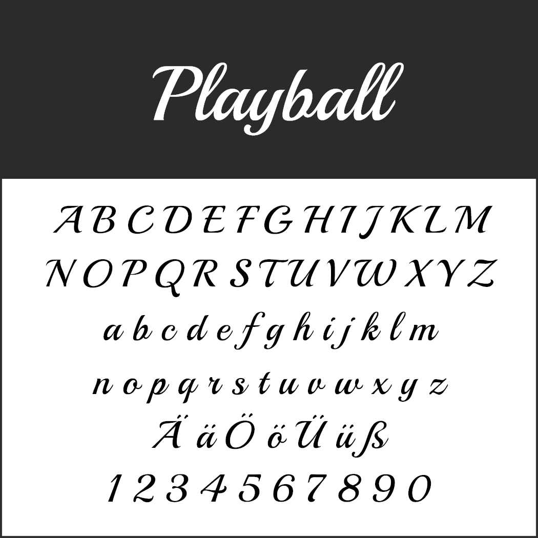 Vintage fonts - 50s - Playball