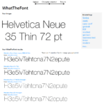 WhatTheFont - Results for Helvetica Neue