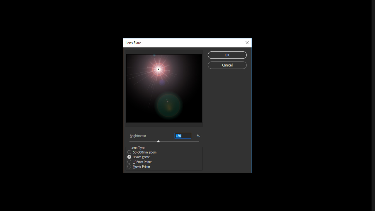 How to set the brightness and lens type