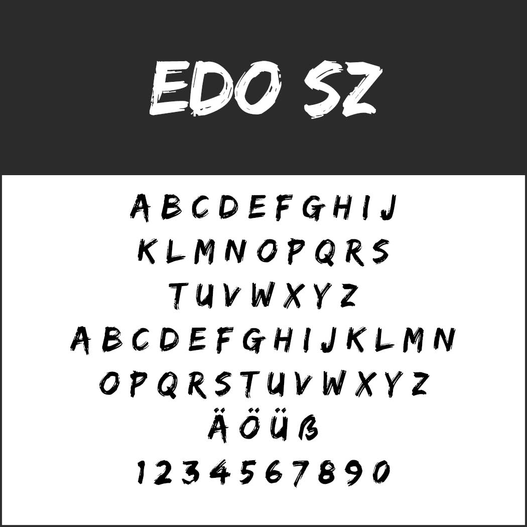 Poster font Edo SZ