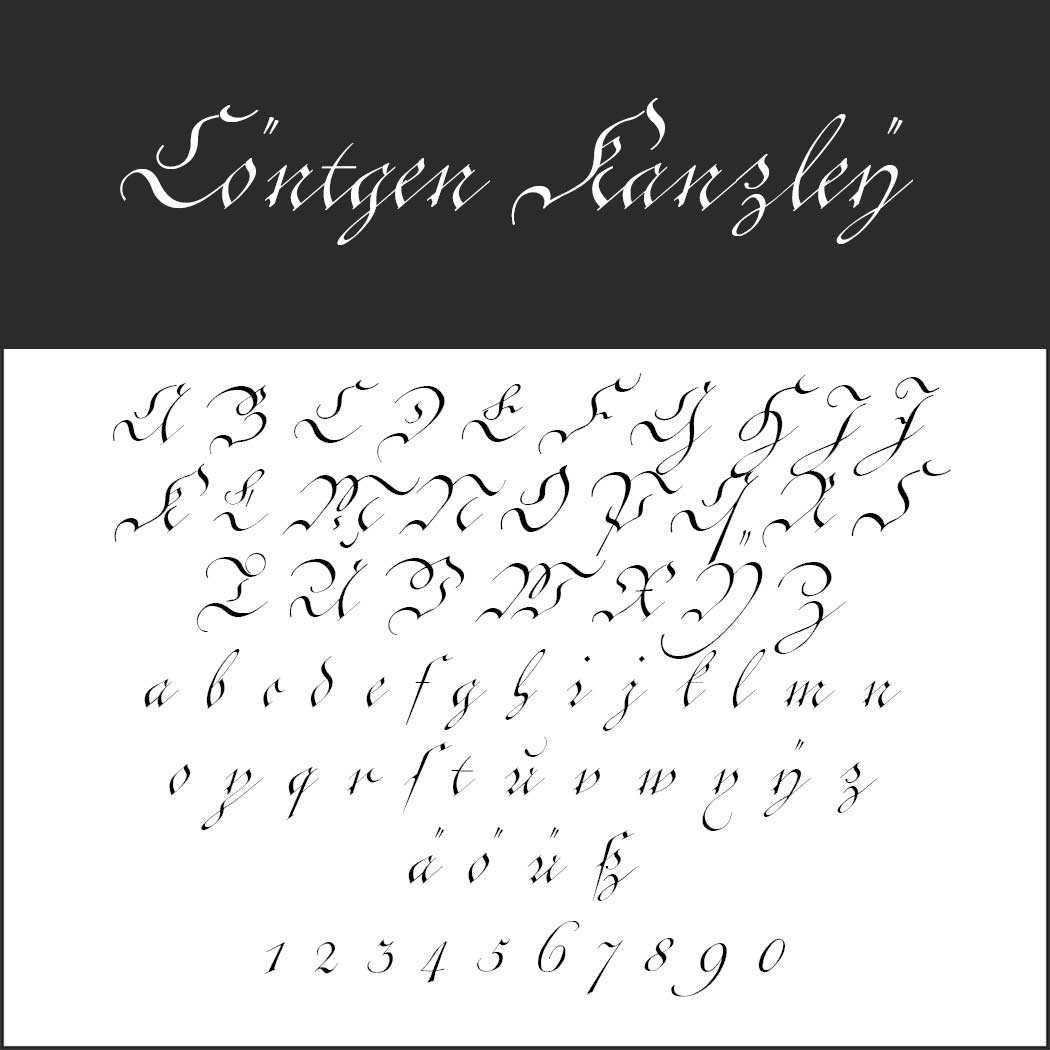 gothic typeface gothic typeface