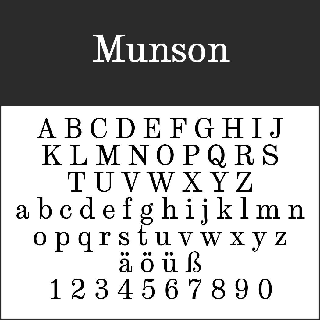 Old font Munson