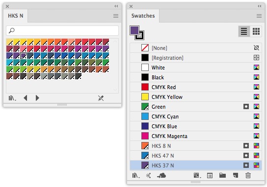 Hks Colour Chart