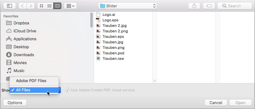 Convert any image file formats to PDF