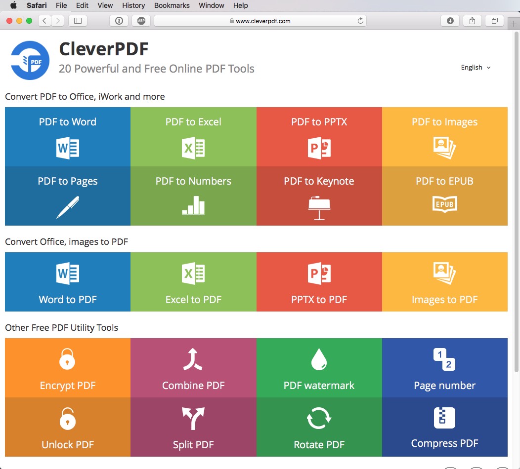 cleverpdf interface