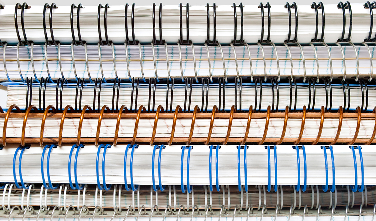 A comparison of binding types in printing