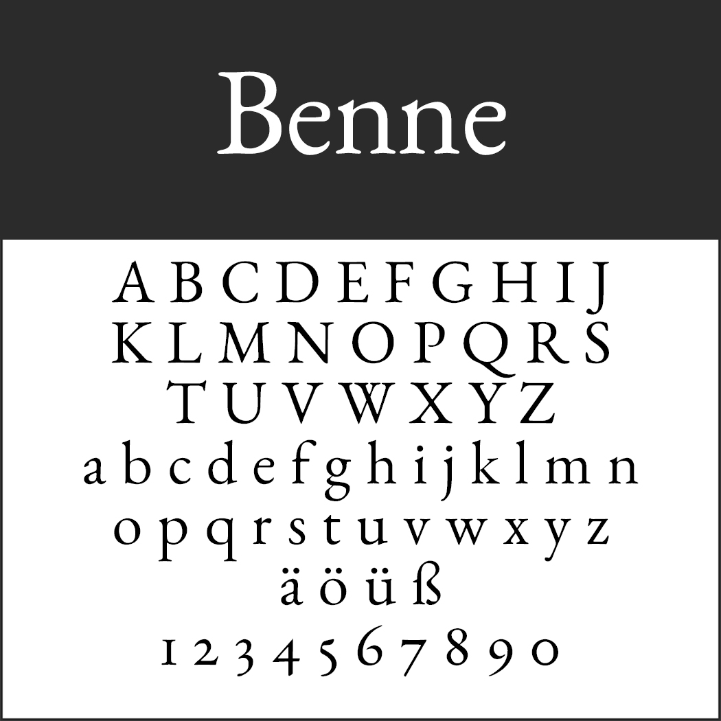 Harry Potter font Benne