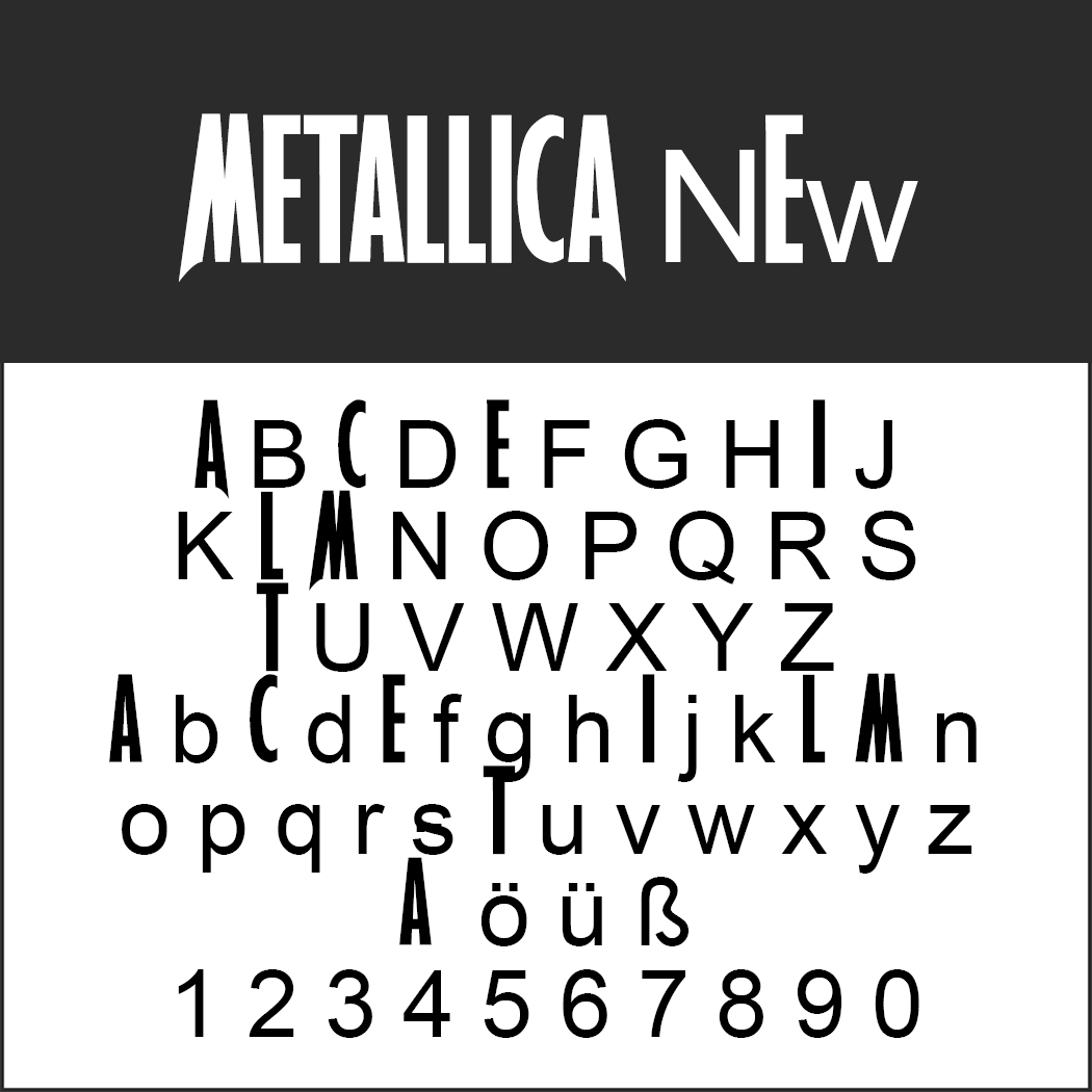 metallica font generator