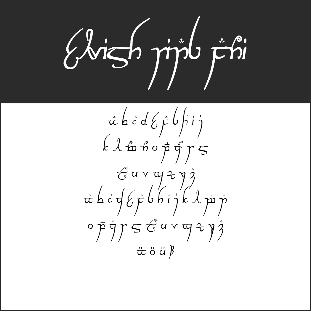Elvish Lord Of The Rings