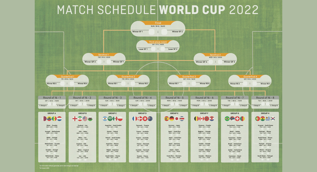 fifa world cup 2022 calendar poster template