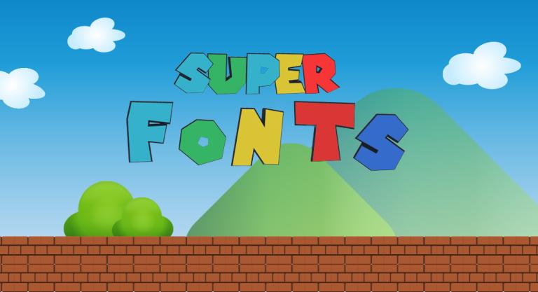 Use Super Mario font