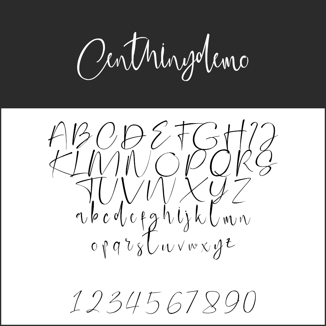 Calligraphy font